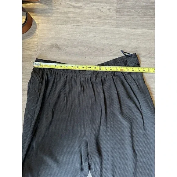 Eileen Fisher Women’s Vintage 100% Silk 3 Piece Set Pants Skirt Top Size L Green - Picture 8 of 11